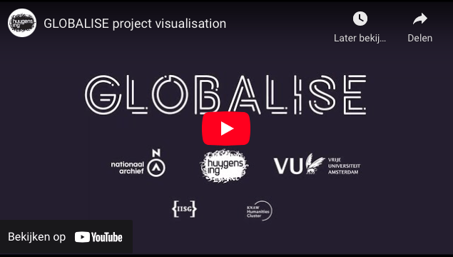 Video still of the GLOBALISE project introduction video.