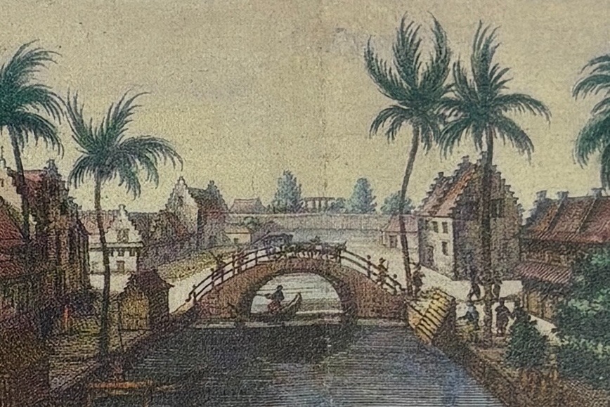 Detail of View of the Tijgersgracht on Batavia (1682), from the Atlas van der Hagen, Part 4, Koninklijke Bibliotheek, The Hague.